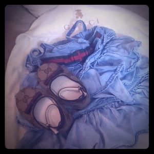 Baby gucci dress and shoes